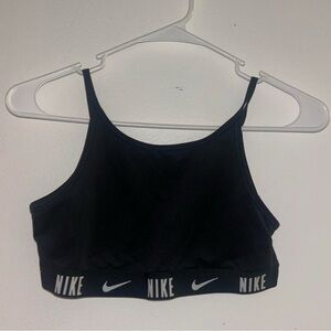 Nike Black Logo Band Sports Bra
